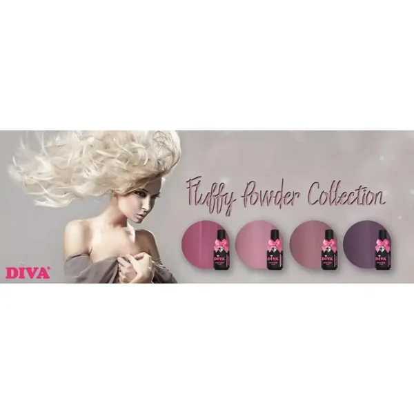 DIVA Gellak Fluffy Powder Collection 4x 15 ml