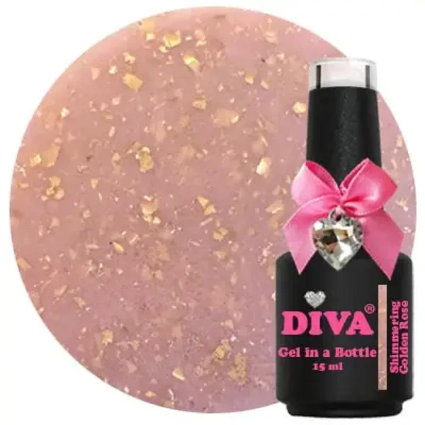 Diva Gel in a bottle Shimmering golden rose