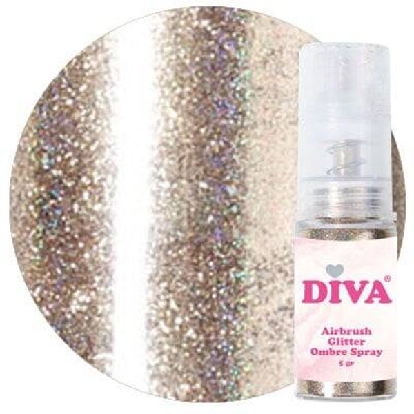 Diva Airbrush Glitter Colorboom Spray Gold 9