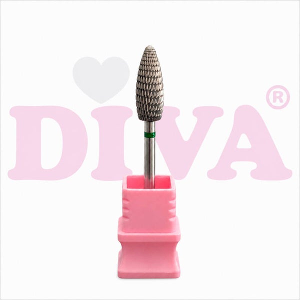 DIVA Carbide Freesbit Conisch Afgerond – Groen