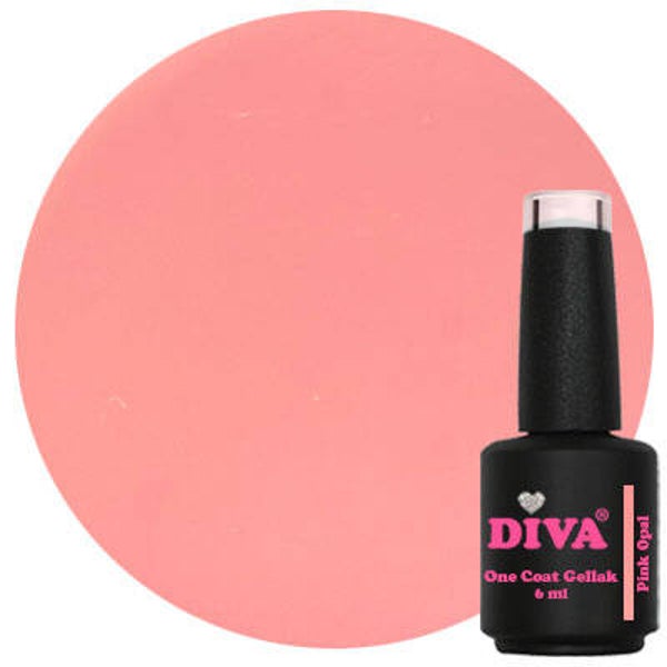 DIVA One Coat Gellak Pink Opal 6 ml