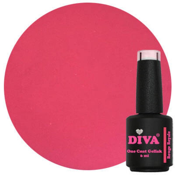 DIVA One Coat Gellak Rouge Royale 6 ml