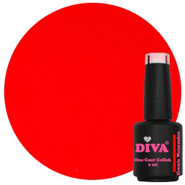 DIVA One Coat Gellak Electric Watermelon 6 ml