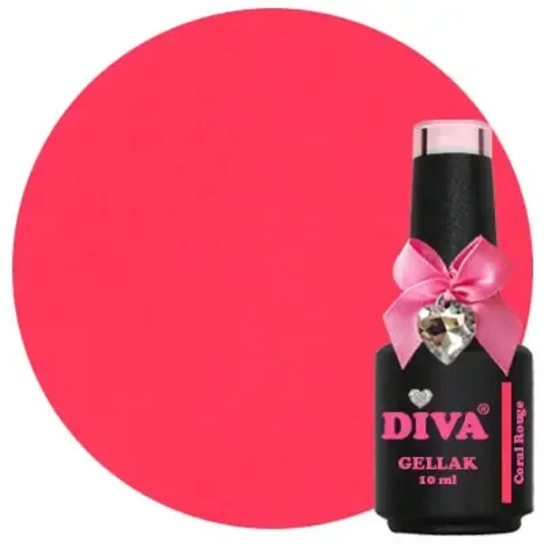 DIVA Gellak Coral Rouge 10 ml # Look like Coral Strawberry