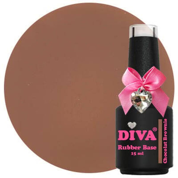 DIVA Rubber Basecoat Chocolat Brownie 15 ml