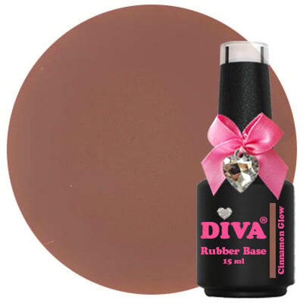 DIVA Rubber Basecoat Cinnamon Glow 15 ml