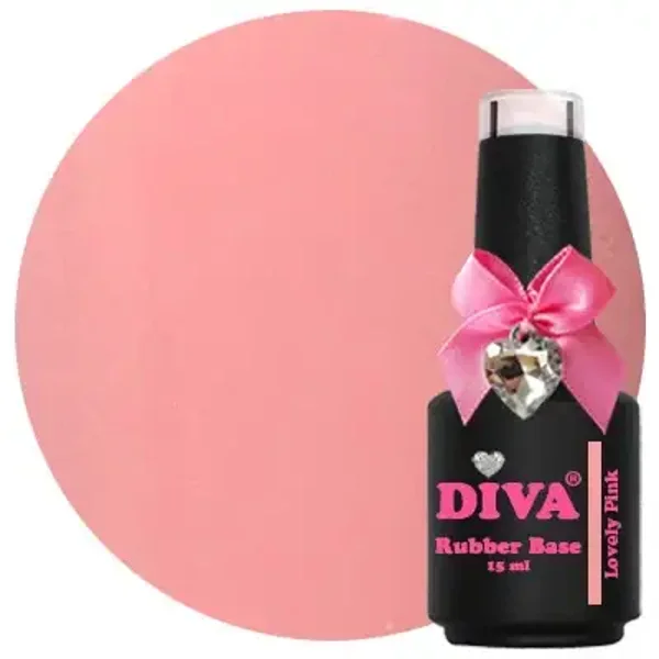 DIVA Rubber Basecoat lovely pink  15 ml