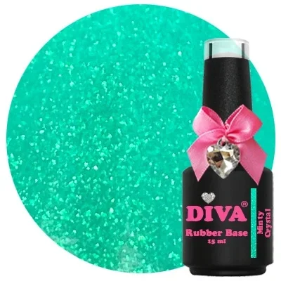 DIVA Rubber Basecoat Minty Crystal 15 ml