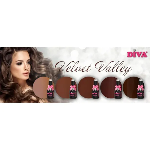 DIVA Gellak Velvet Valley Collection 5x 15 ml