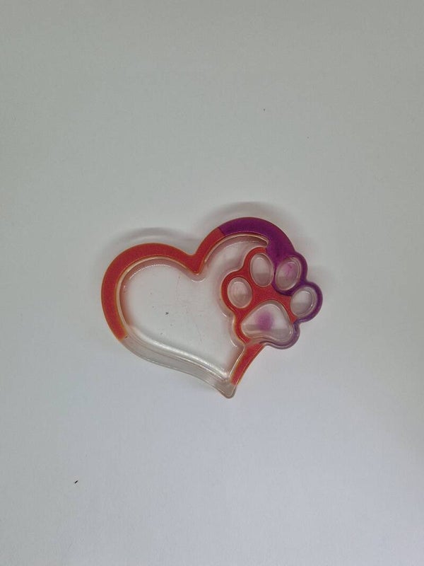 Schaaltje hart met poot