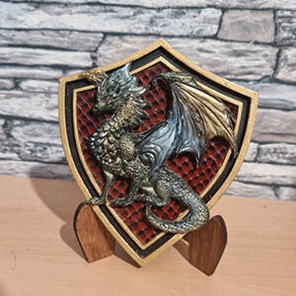 Decoratief Drakenschild –  Inclusief Standaard