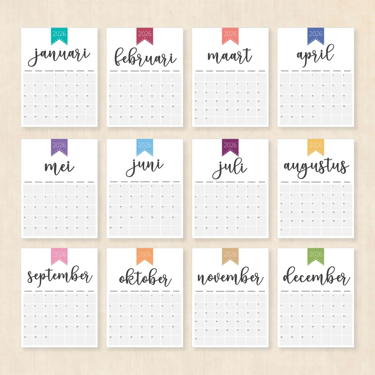 #OOC Kalender 2026 voor Simavi