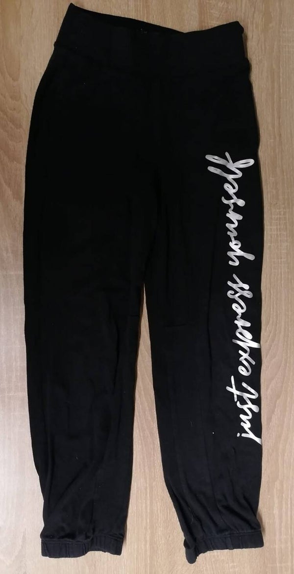 Broek met tekst, Maat 152