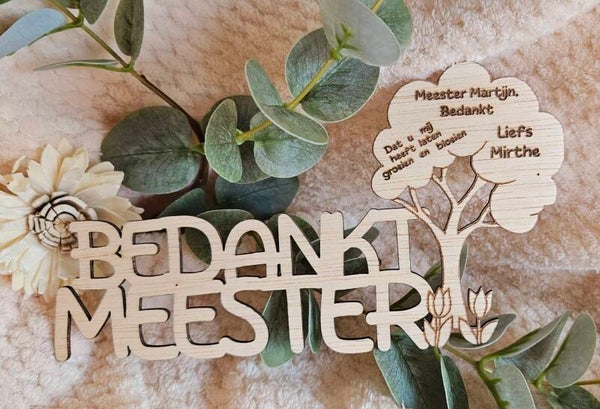 Bedankt meester