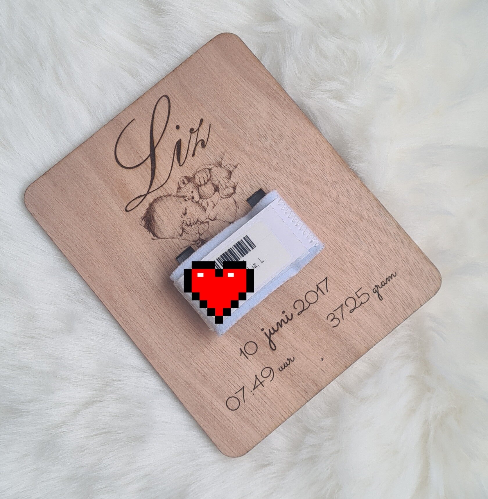 Ziekenhuisbandje plankje Baby