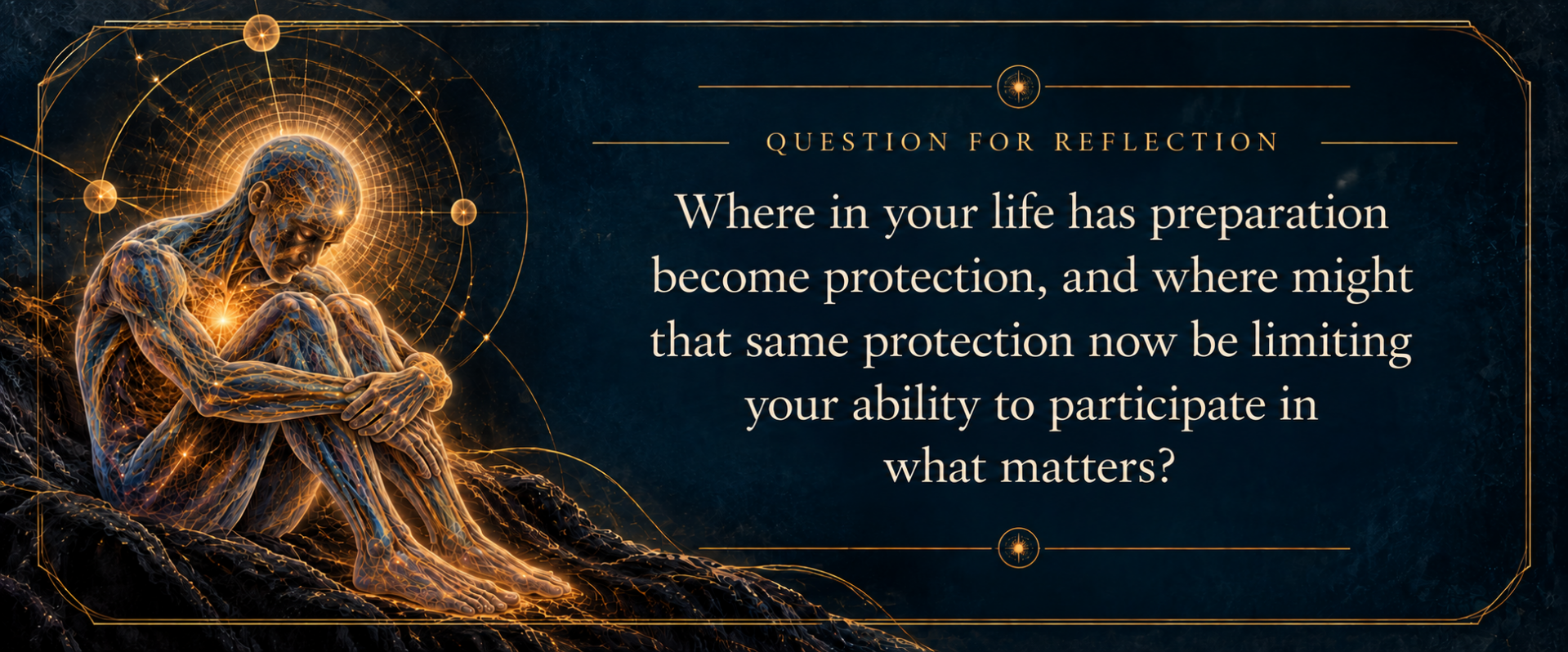 FSRT Question for Reflection exploring how preparation and protection can shape anxiety and limit participation in meaningful life experiences.