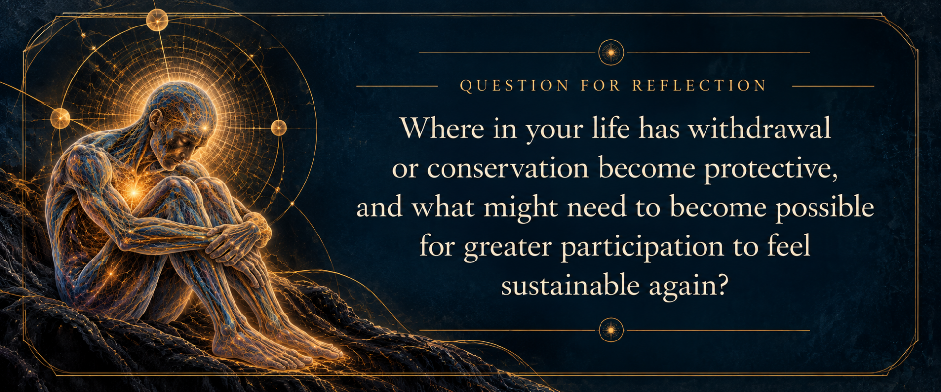 FSRT Question for Reflection exploring how preparation and protection can shape anxiety and limit participation in meaningful life experiences.