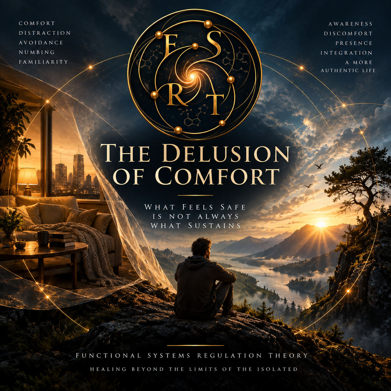 The Delusion of Comfort in Functional Systems Regulation Theory, illustrating how familiar patterns can feel safe while limiting adaptation, growth, and sustainable change.