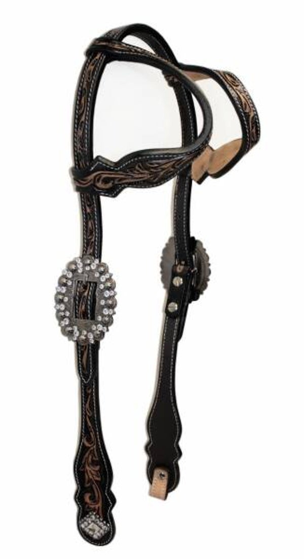 % SALE % Western Show Kopfstück Zweiohr - zweifarbig