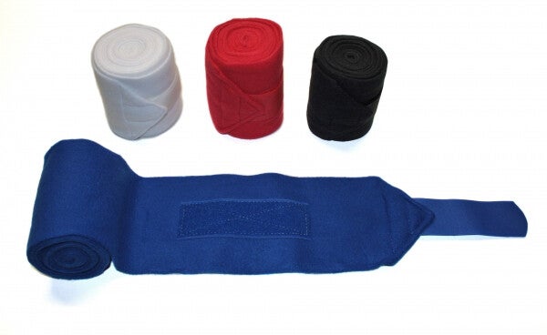 Bandagen "Polar Fleece" 4er  ROT & ROYAL BLAU