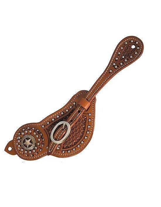 Sporenriemen Uni "Texas" medium braun