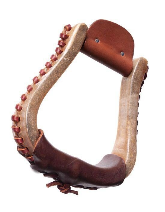 Steigbügel "Rohhaut" dunkel