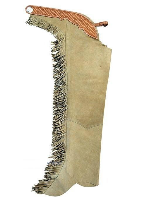 Showchaps mit Fransen "Beige"