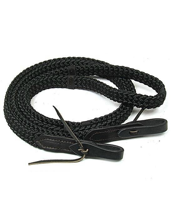 Zügel Schutz Brother "Quiet Control Single Rein" schwarz & braun