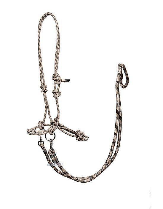 Knotenhalfter tan "Free Riding" inkl. Zügel