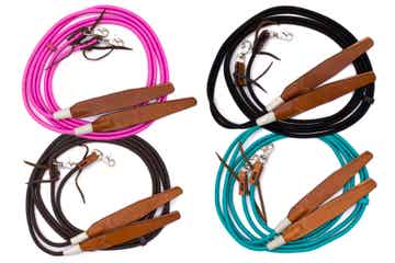 Western Nylonzügel mit Lederklatsche "Taily"