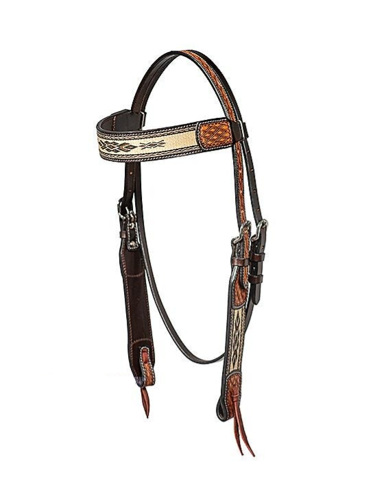 Kopfstück gerade "Braides Inlay" HORSEMAN`S TACK