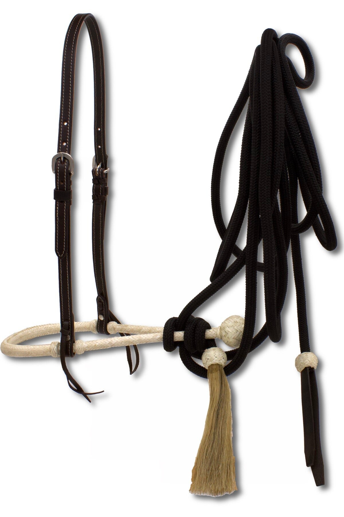Bosal, Set mit Hanger und Nylonl Mecate - Oiled dark