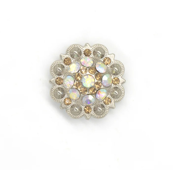 Concho - Rhinestone - 36mm - Topaz