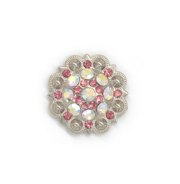 Concho - Rhinestone - 36mm - Pink