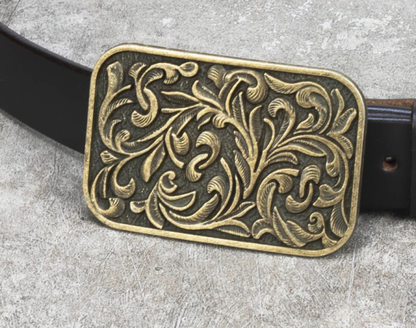 Gürtelschnalle Belt Buckle - Sheridan Rectangle Gold