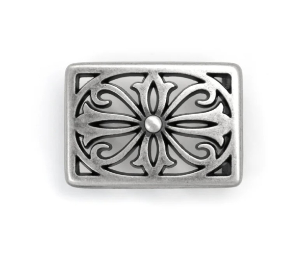 Gürtelschnalle Belt Buckle - Celtic Rectangle Silver