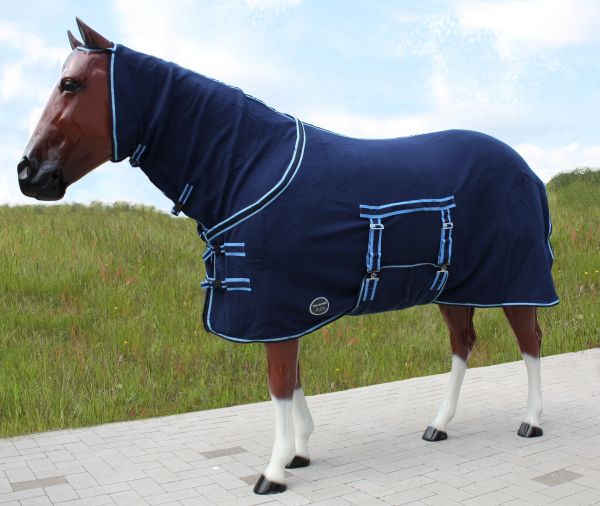 "TOP SCORE" Abschwitzdecke - Halsteil & Bauchlatz - BLAU