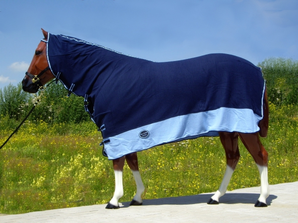 "TOP SCORE" Abschwitzdecke - HALSTEIL - NAVY / ROYAL
