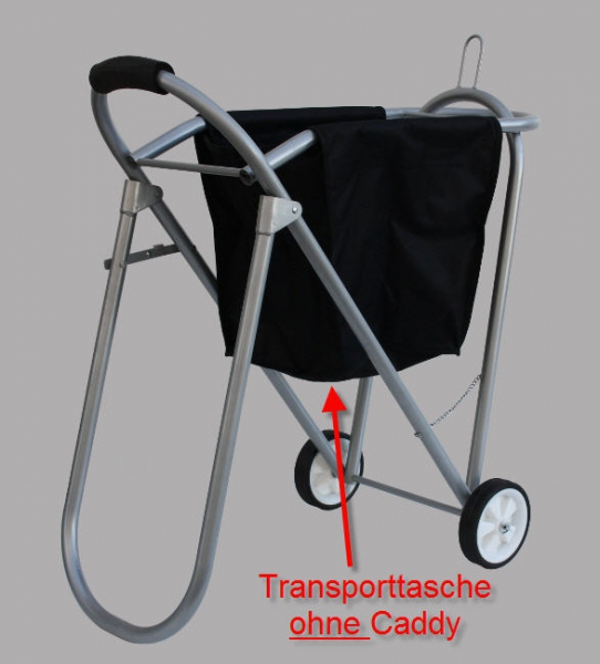 Abnehmbare Transporttasche (Klettverschluss) für alle Caddy's - SCHWARZ