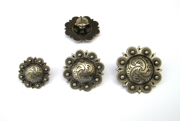 Antigue Silver Berry Concho