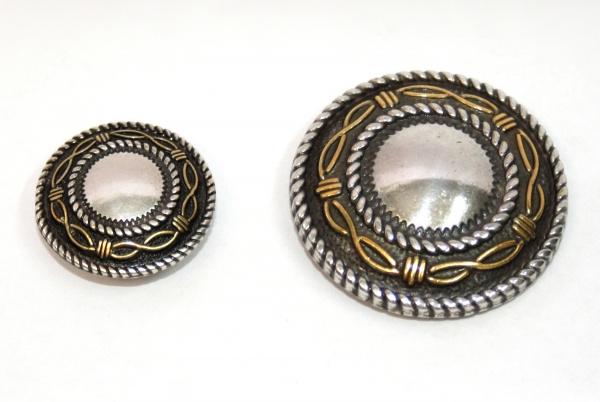 Concho with Chicago Screw - Barbwire