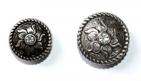 Concho with Chicago Screw - ROUND / FLOWER