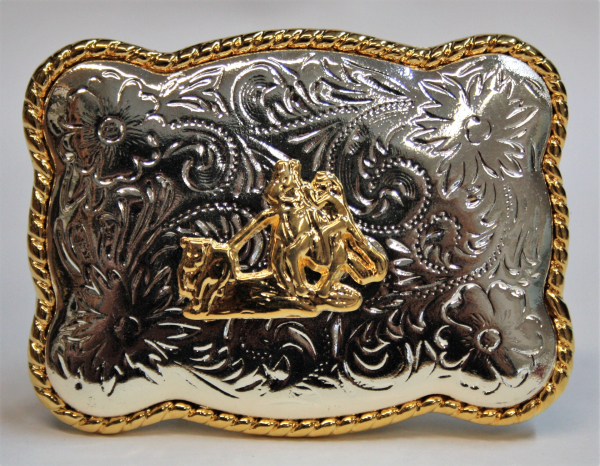 Gürtelschnalle Belt Buckle - Cowboy Rectangle