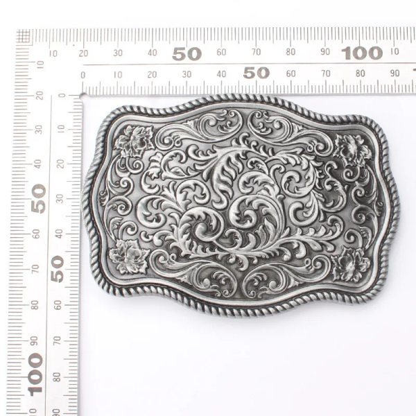 Gürtelschnalle Belt Buckle - Square - Silber