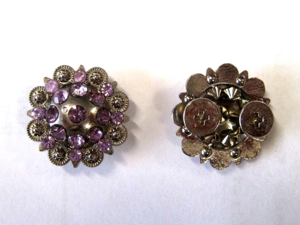 Concho - mit Schraube Lila Purple 19mm