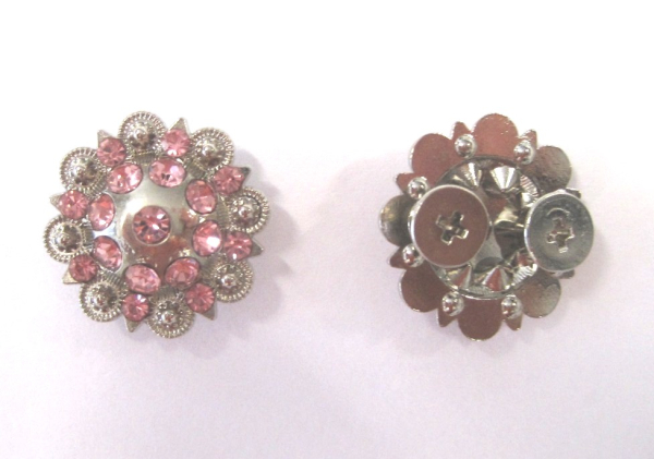 Concho - mit Schraube Pink Rosa 19mm