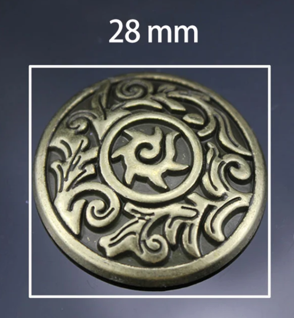 Concho - Antik Messing 28mm