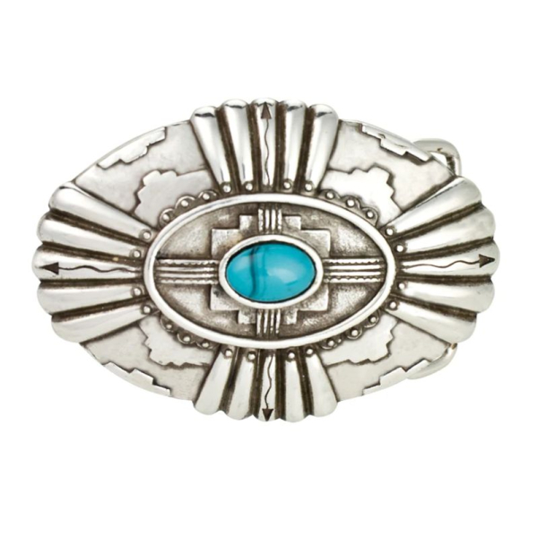 Gürtelschnalle Belt Buckle - Southwest Turquoise Stone
