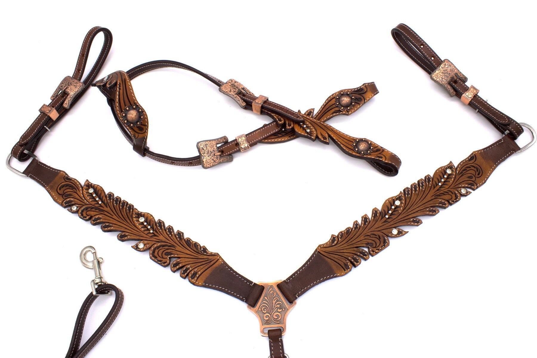 Kopfstück inkl. Zügel & Vorderzeug "Vintage 95"