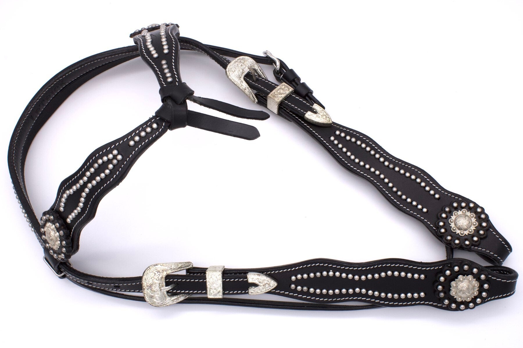 Kopfstück geknotet "Black Joker"